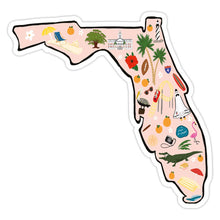Florida Vinyl Sticker - State Sticker, Travel Gift, Souvenir