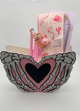 Skeleton Hand Heart Pen/Bookmark Holder